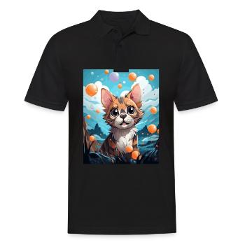 Chat du Bengale - Polo Homme - noir - Devant - Kai (181cm)