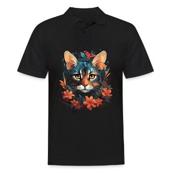 Chat du Bengale - Polo Homme - noir - Devant - Kai (181cm)