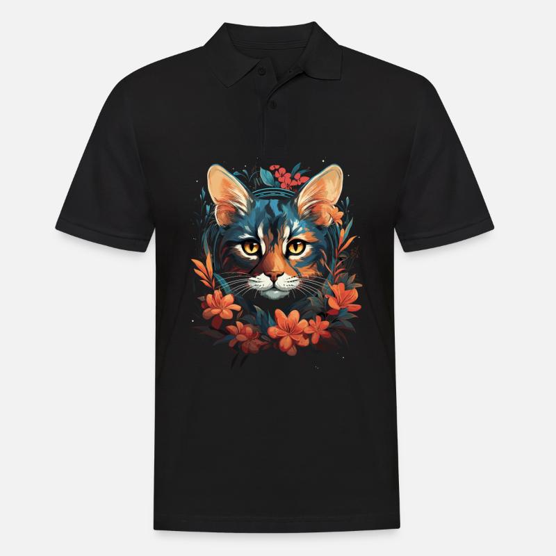 Bengal Katze - Männer Poloshirt - Schwarz