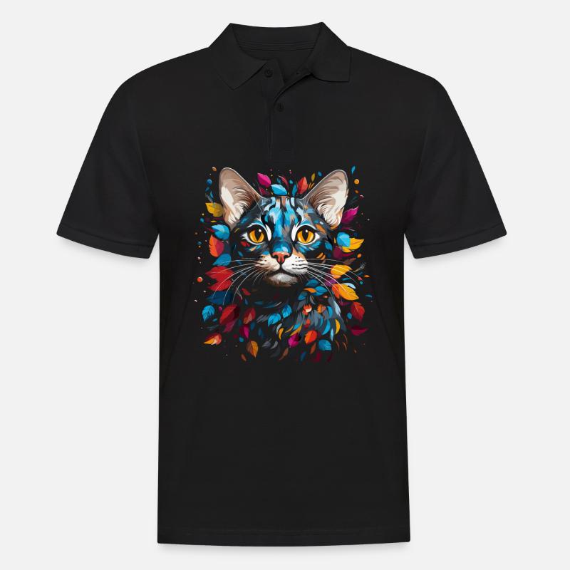 Bengal Katze - Männer Poloshirt - Schwarz