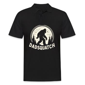 Bigfoot DADSQUATCH Dad Dad Dad Gift - Men's Polo Shirt - black - Front - Kai (181cm)
