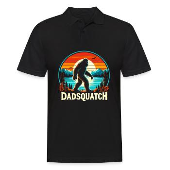 Bigfoot DADSQUATCH Dad Dad Dad Gift - Men's Polo Shirt - black - Front - Kai (181cm)