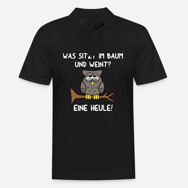Eine Heule - Männer Poloshirt - Schwarz