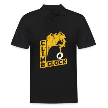 Climbing Mountaineering Climbers - Men's Polo Shirt - black - Front - Kai (181cm)