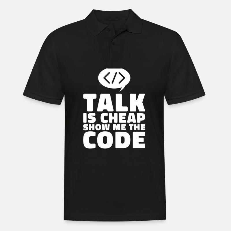 Programmierer Coder Software Entwickler - Männer Poloshirt - Schwarz