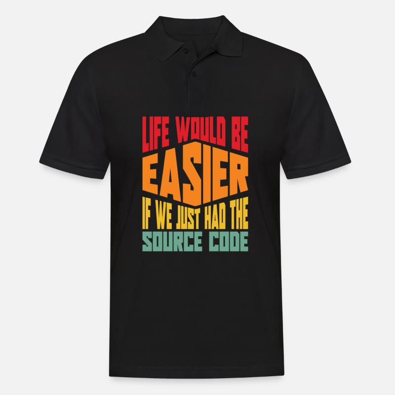 Programmer Coder Software Developer - Men's Polo Shirt - black