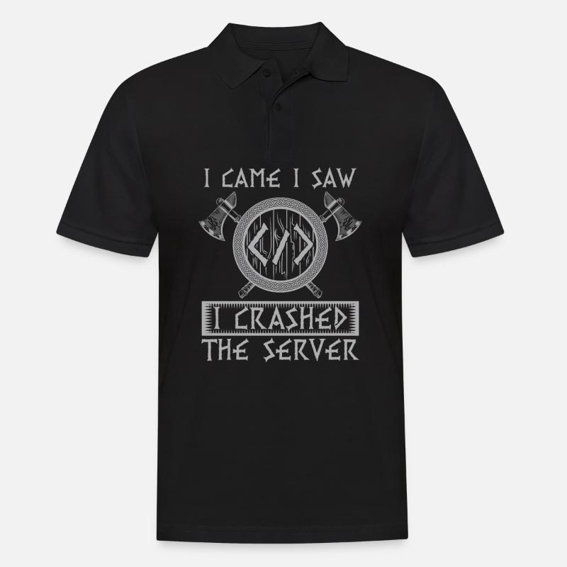 Programmierer Coder Software Entwickler - Männer Poloshirt - Schwarz