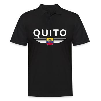 Quito Ecuador Fans T-Shirt Design - Men's Polo Shirt - black - Front - Kai (181cm)