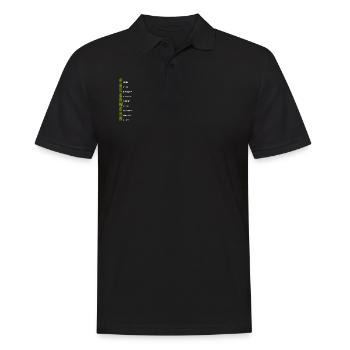 FEUERWEHR - Männer Poloshirt - Schwarz - Vorne - Kai (181cm)