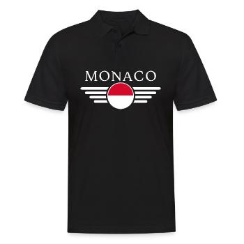 Monaco T-Shirt: Glamour, Glanz - Männer Poloshirt - Schwarz - Vorne - Kai (181cm)