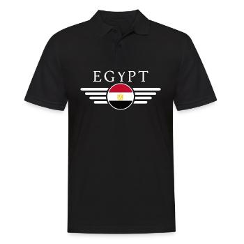 T-shirt de conception de style égyptien - Polo Homme - noir - Devant - Kai (181cm)
