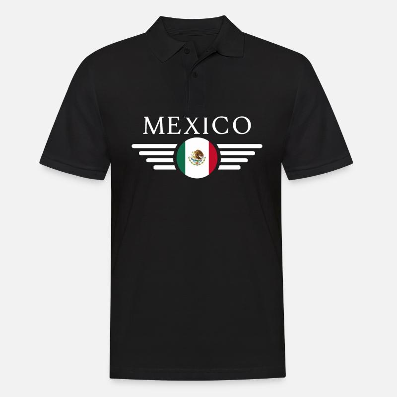Mexiko - Männer Poloshirt - Schwarz