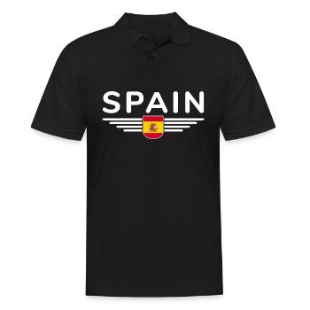 J’aime l’Espagne, Tenue de t-shirt design - Polo Homme - noir - Devant - Kai (181cm)