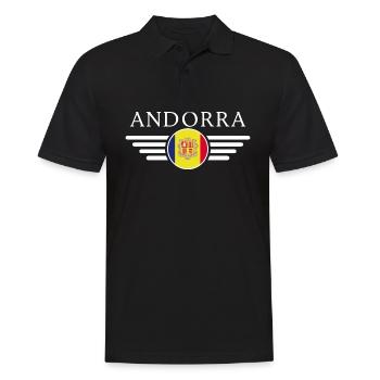 T-Shirt Andorre : Culture, Elégance - Polo Homme - noir - Devant - Kai (181cm)