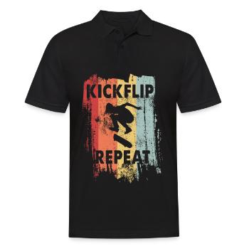 skateboard - Polo Homme - noir - Devant - Kai (181cm)
