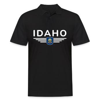 Idaho Fan T-Shirt – Nature & Adventure - Polo Homme - noir - Devant - Kai (181cm)