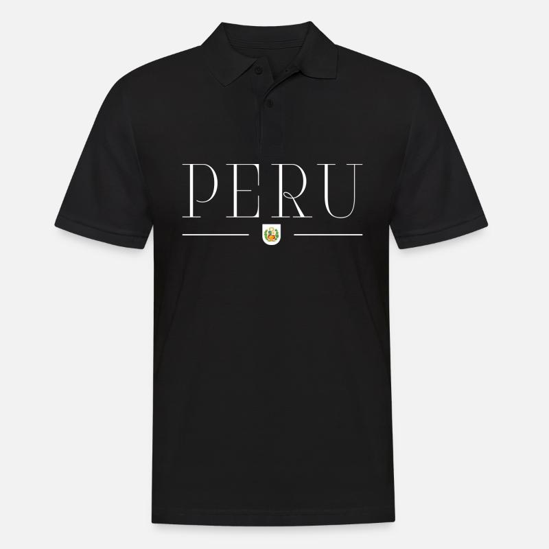 Ich liebe Peru - Männer Poloshirt - Schwarz