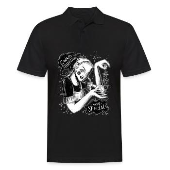 Occult Goth Gothique Punk Grunge - Polo Homme - noir - Devant - Kai (181cm)