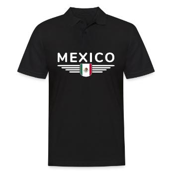 Mexique T-Shirt Design Culture & Tradition - Polo Homme - noir - Devant - Kai (181cm)