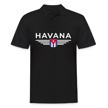 Havana Style – Perfect for fans - Men's Polo Shirt - black - Front - Kai (181cm)