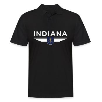 Indiana Fan T-Shirt – Montrez votre fierté ! - Polo Homme - noir - Devant - Kai (181cm)