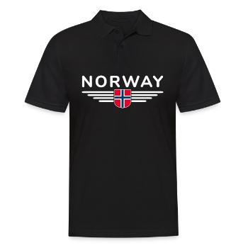 J’aime la tenue T-shirt design Norvège - Polo Homme - noir - Devant - Kai (181cm)