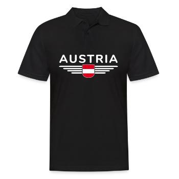 T-shirt de supporter de l'Autriche - Polo Homme - noir - Devant - Kai (181cm)