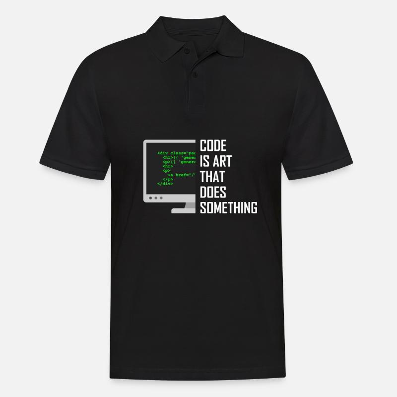 Informatiker Informatik Programmierer Geschenk - Männer Poloshirt - Schwarz