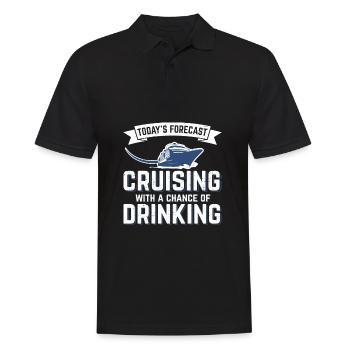 Kreuzfahrt Kreuzfahrtschiff Kreuzfahrer Geschenk - Männer Poloshirt - Schwarz - Vorne - Kai (181cm)