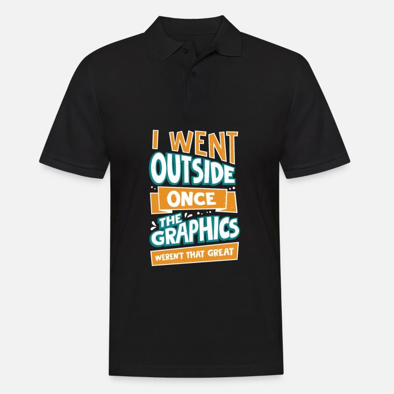 Gaming Gamer PC Computer Gamer Gift - Poloskjorte for menn - svart