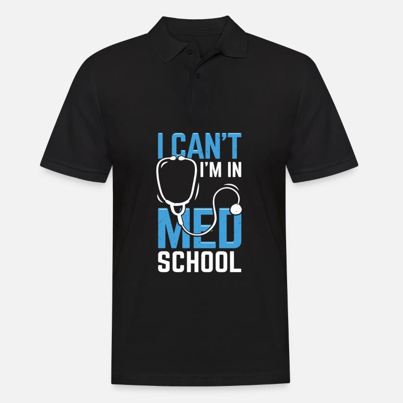 Medizin Student Studium Medizinstudent Geschenk - Männer Poloshirt - Schwarz