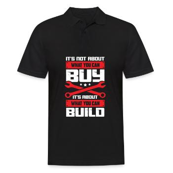 Tuning Tuner Rennauto Motorrad Mechaniker Geschenk - Männer Poloshirt - Schwarz - Vorne - Kai (181cm)