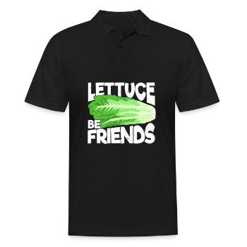 Garden Gardening Lettuce Gardener Gift - Men's Polo Shirt - black - Front - Kai (181cm)