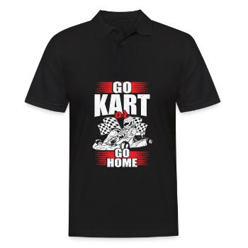 Kart Gokart Racing Racing Racer Cadeau - Polo Homme - noir - Devant - Kai (181cm)