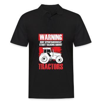 Tractor Driving Tractor Farmer Gift - Men's Polo Shirt - black - Front - Kai (181cm)