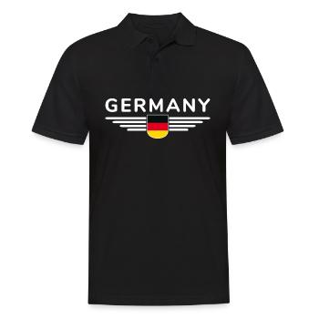 Allemagne T-Shirt Design Fierté et amour de la maison - Polo Homme - noir - Devant - Kai (181cm)