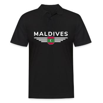 Maldives Fans: Exclusive Shirts - Men's Polo Shirt - black - Front - Kai (181cm)