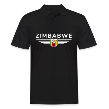 T-shirt Zimbabwe pour les fans de l’Afrique - Polo Homme - noir - Devant - Kai (181cm)