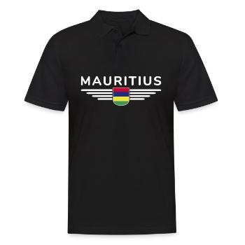 Mauritius T-Shirt – Island Fans & Lovers - Men's Polo Shirt - black - Front - Kai (181cm)