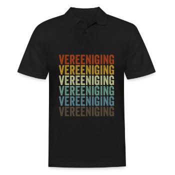 Vereeniging Afrique du Sud Retro Vintage - Polo Homme - noir - Devant - Kai (181cm)