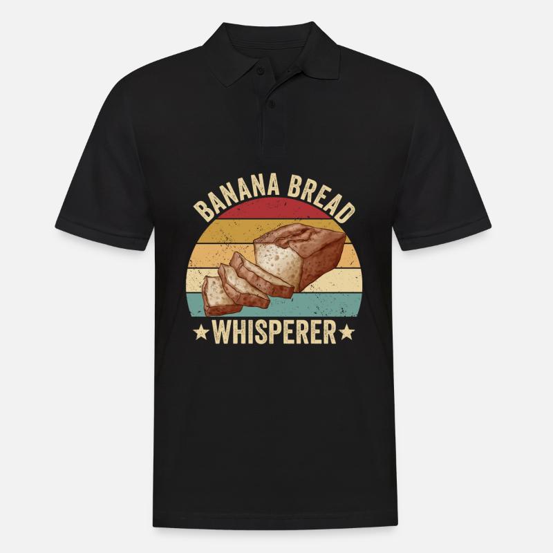 Lustiger Brotbacken-Bäcker - Männer Poloshirt - Schwarz