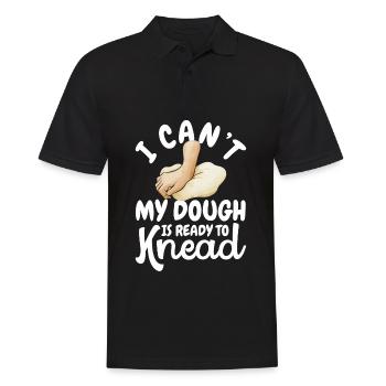 Lustiger Brotbacken-Bäcker - Männer Poloshirt - Schwarz - Vorne - Kai (181cm)
