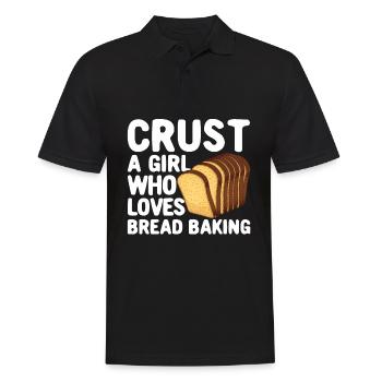 Funny bread baker - Men's Polo Shirt - black - Front - Kai (181cm)