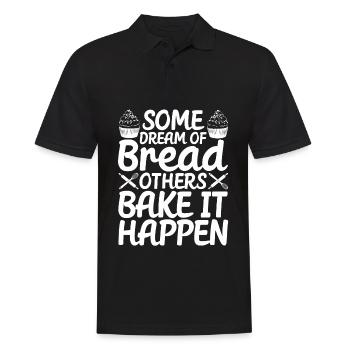 Funny bread baker - Men's Polo Shirt - black - Front - Kai (181cm)