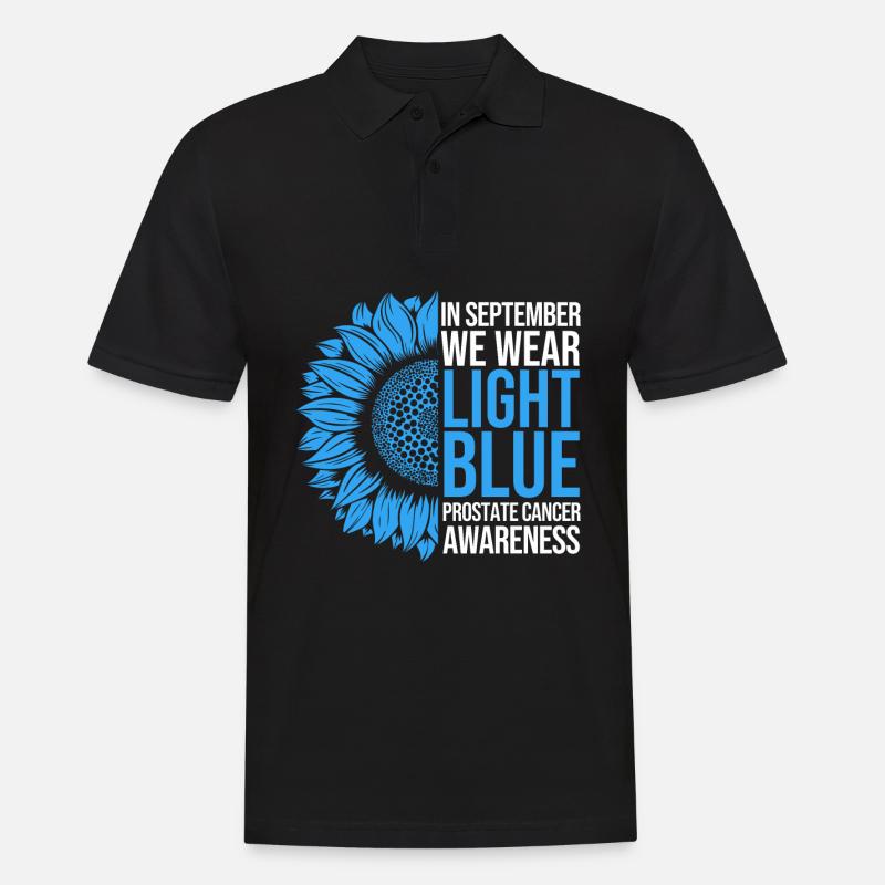 Prostatakrebs-Bewusstsein Sonnenblume - Männer Poloshirt - Schwarz