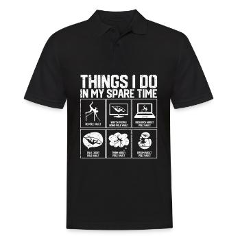 Fun Pole Vault Pole Vault - Men's Polo Shirt - black - Front - Kai (181cm)