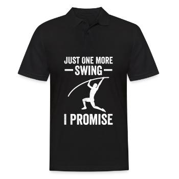 Lustiger Stabhochsprung Stabhochsprung - Männer Poloshirt - Schwarz - Vorne - Kai (181cm)
