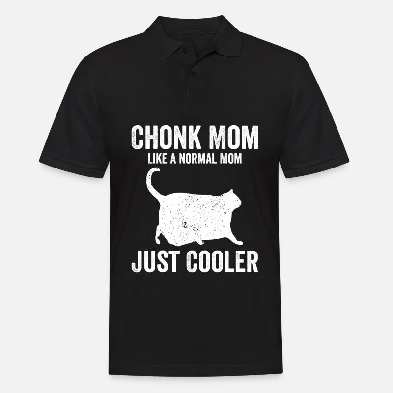 Chonk Meme Cat - Polo Homme - noir