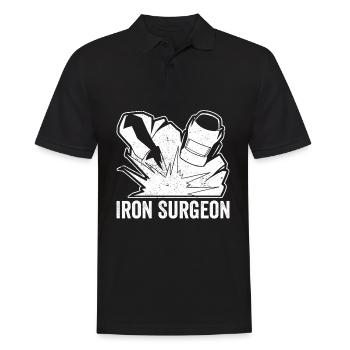 Iron Surgeon Schweißer Schweißen - Männer Poloshirt - Schwarz - Vorne - Kai (181cm)