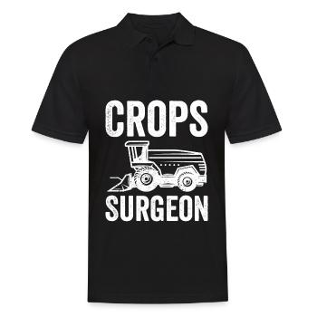 Crops Surgeon Farmer Agriculture - Men's Polo Shirt - black - Front - Kai (181cm)